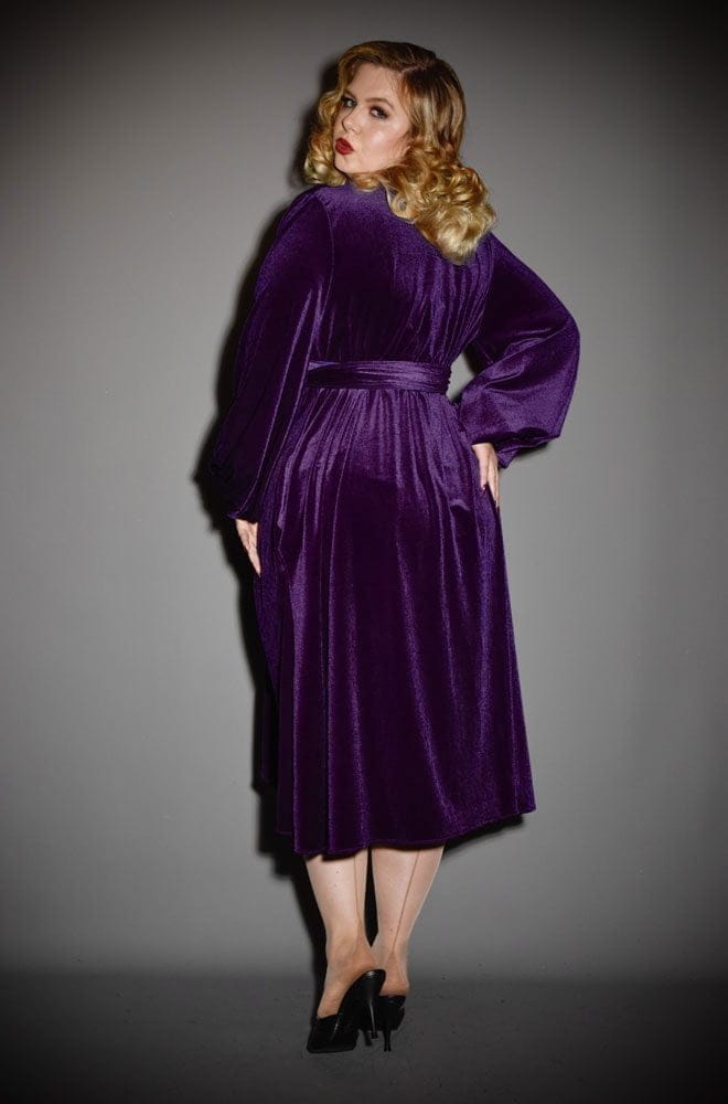 Purple Velvet Claudia Dress image 1