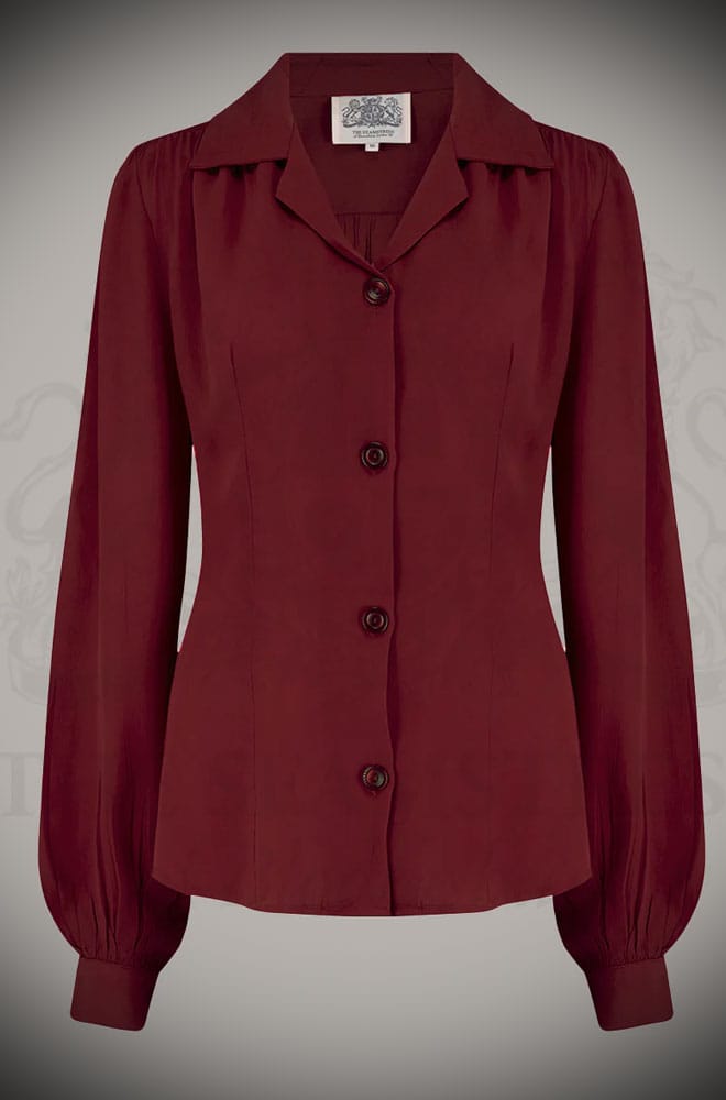 Wine Poppy Blouse image 0