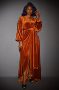 Pumpkin Spice Velvet Claudia Gown image 0