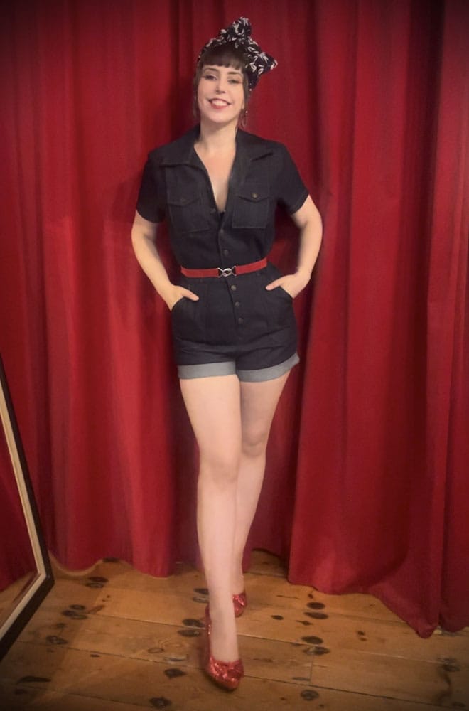 Denim Romper image 0