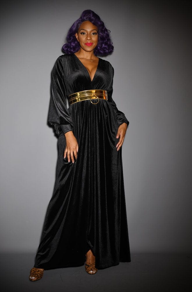 Black Velvet Claudia Gown image 0