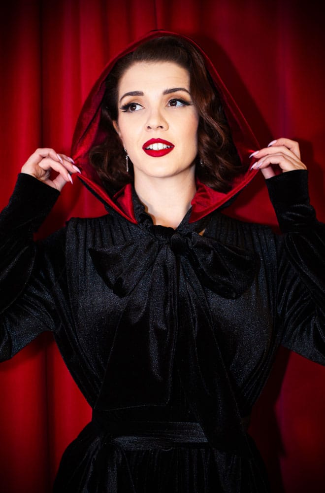 Black Velvet Alexandra Hood image 6