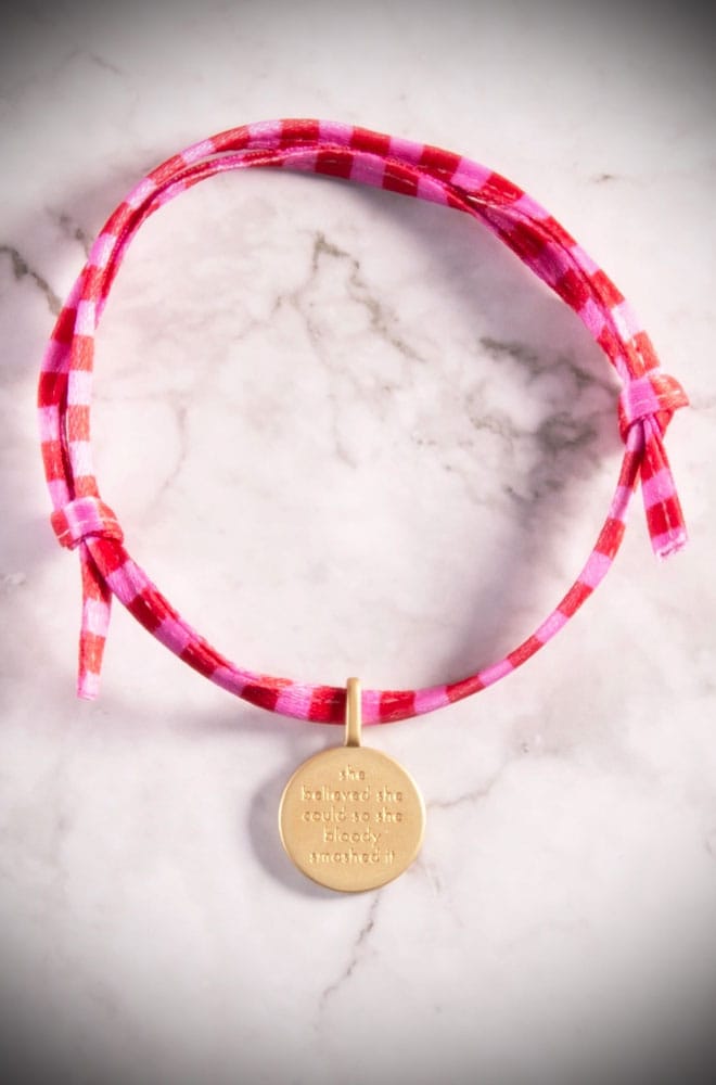 She Believed She Could Charm Tie Bracelet image 1