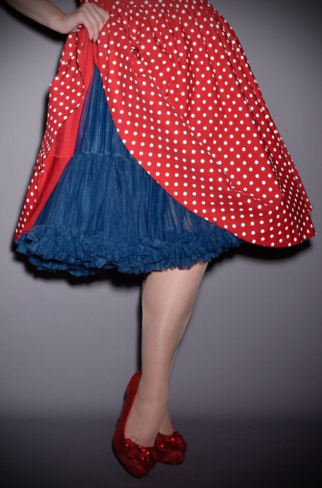 Navy 50's Chiffon Petticoat image 2