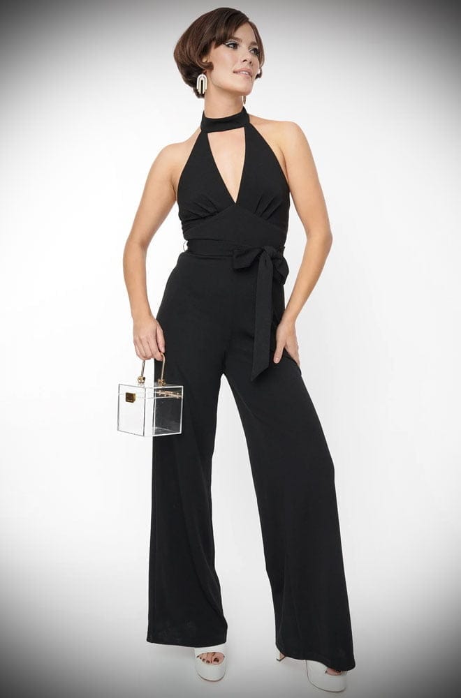 Black Glamour Goddess Jumpsuit image 8