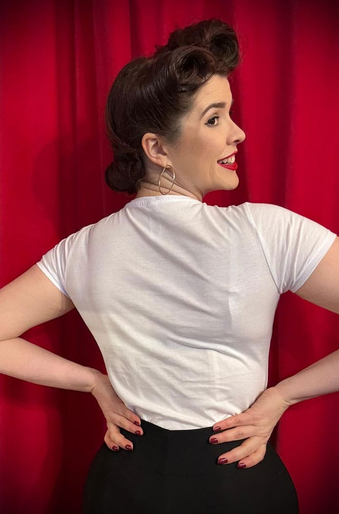 New! White Deadly Female T Shirt image 2