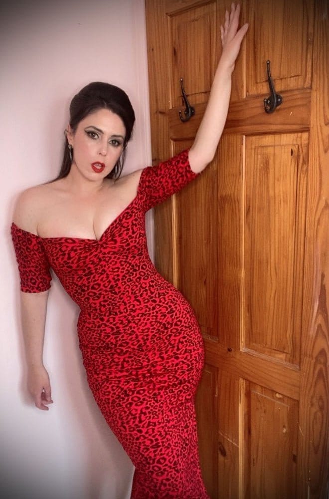 Red Leopard Lenore Dress image 3