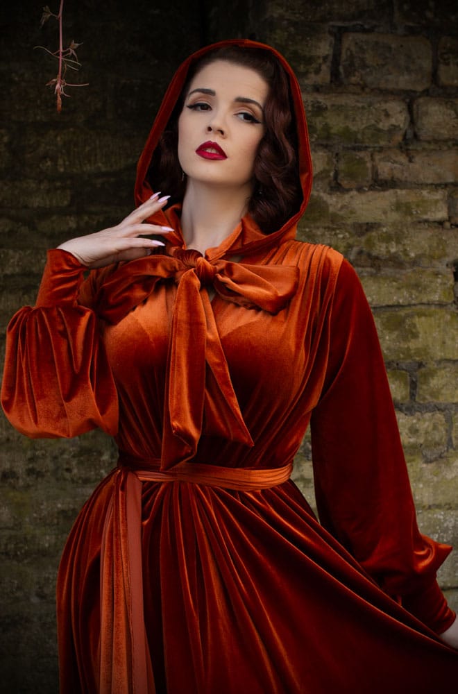 Pumpkin Velvet Alexandra Hood image 0