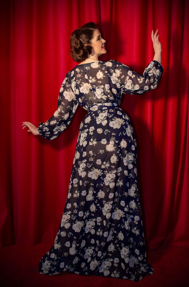 Navy Rose Claudia Gown image 2