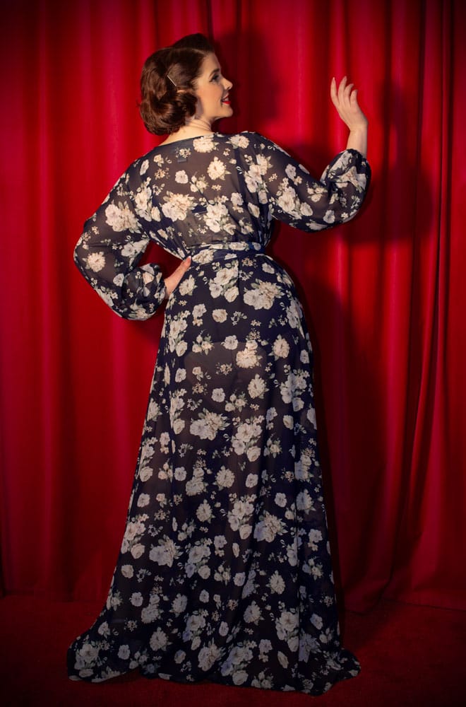 Navy Rose Claudia Gown image 4