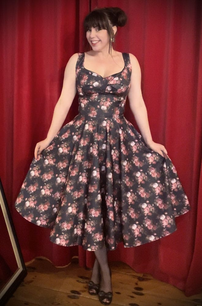 Aurora Vintage Floral Swing Dress image 5