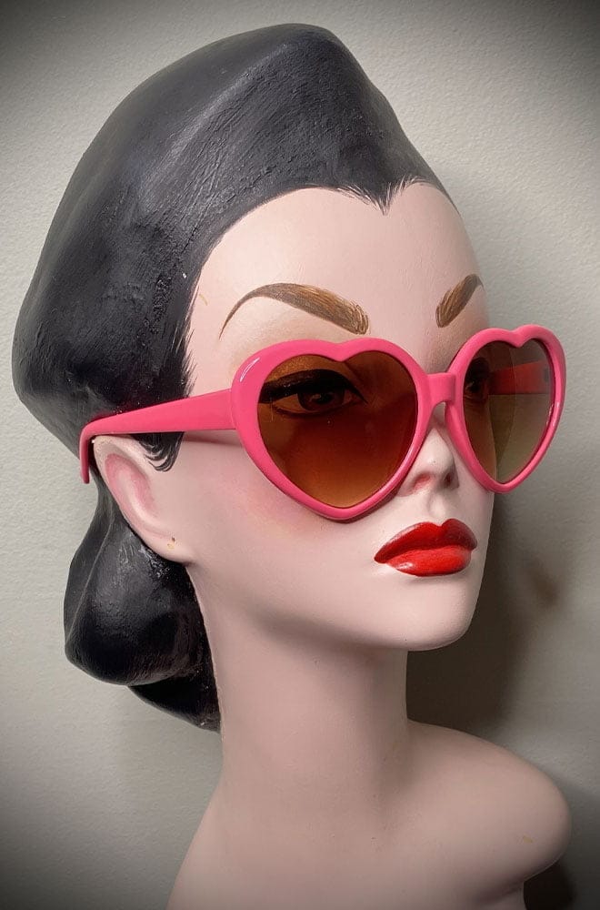 Pink Heart Eyes Sunglasses image 1
