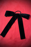 Black Velvet Ribbon Hair Bow image 0