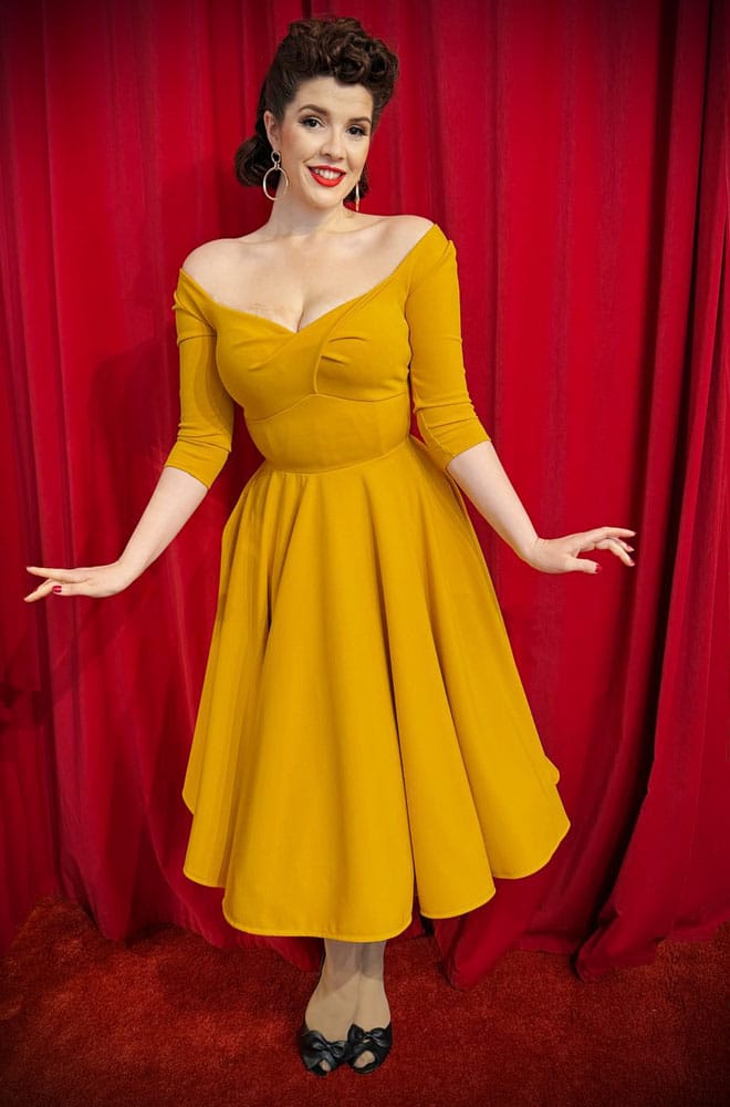 Golden Yellow Adora Swing Dress image 7