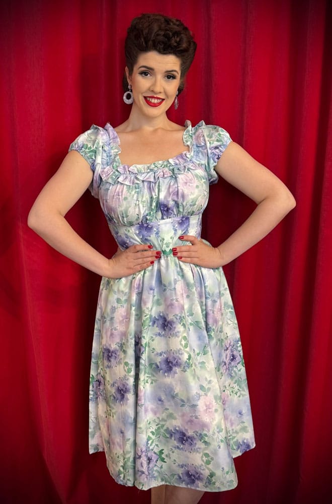 Watercolour Wildflower Swing Dress image 2