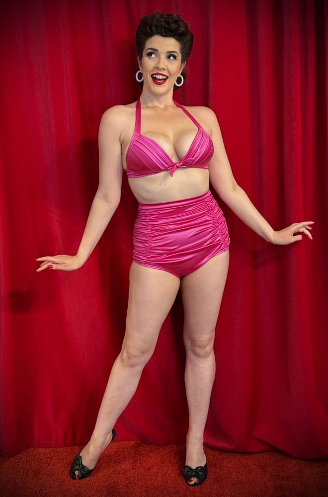 Pink Shimmer Monroe Bikini Bottoms image 0