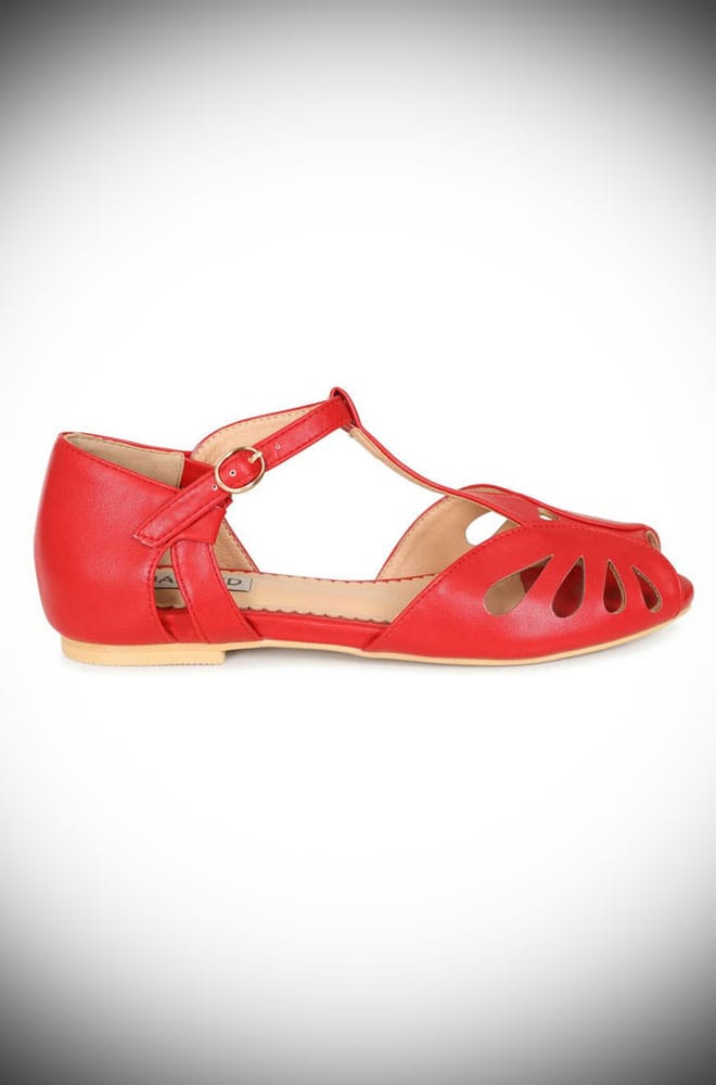 Red Secret Love Flats image 1