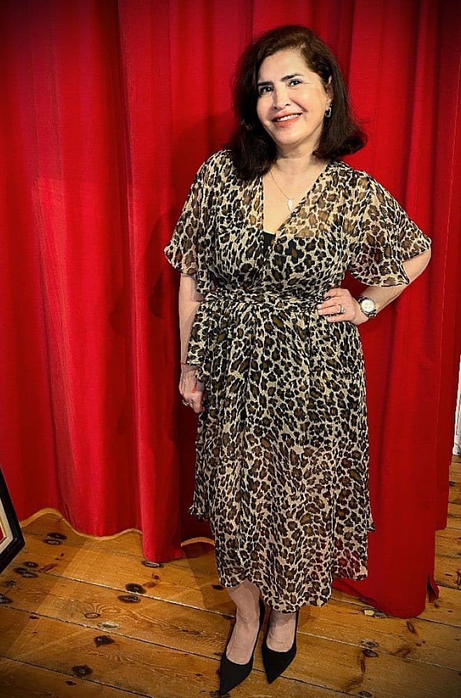 Leopard Flutter Sleeve Claudia Dress image 0