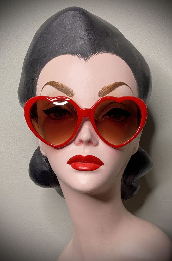Red Heart Eyes Sunglasses image 0
