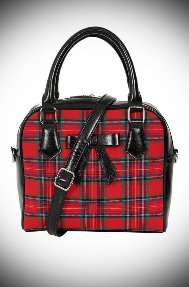 Red Tartan Handbag image 3