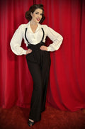 Gold Pinstripe Thelma Trousers image 0