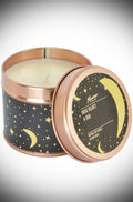 Rose Velvet & Oud Moon & Stars Rose Gold Tin Candle image 0
