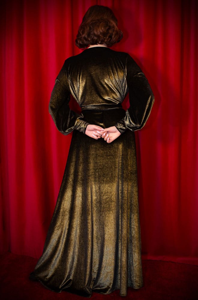 Gold Velvet Claudia Gown image 4