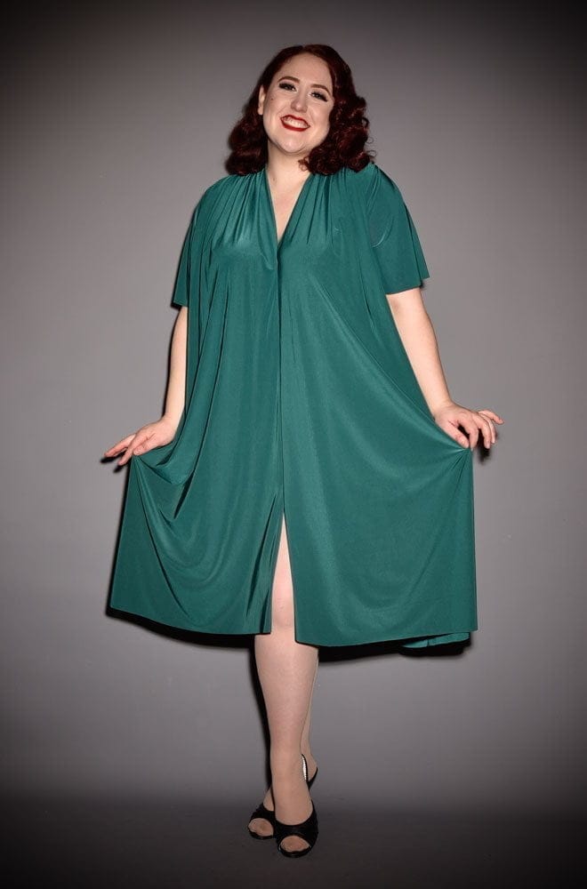 Green Flutter Sleeve Claudia Dress image 2
