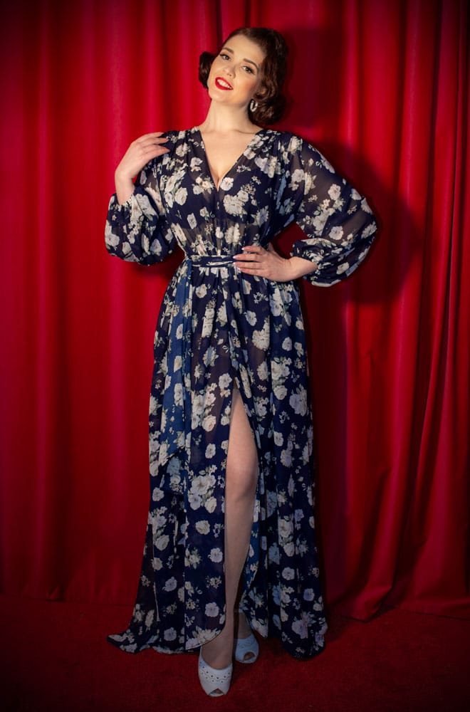 Navy Rose Claudia Gown image 0