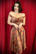 Autumn Rose Velvet Aurora Swing Dress image 0