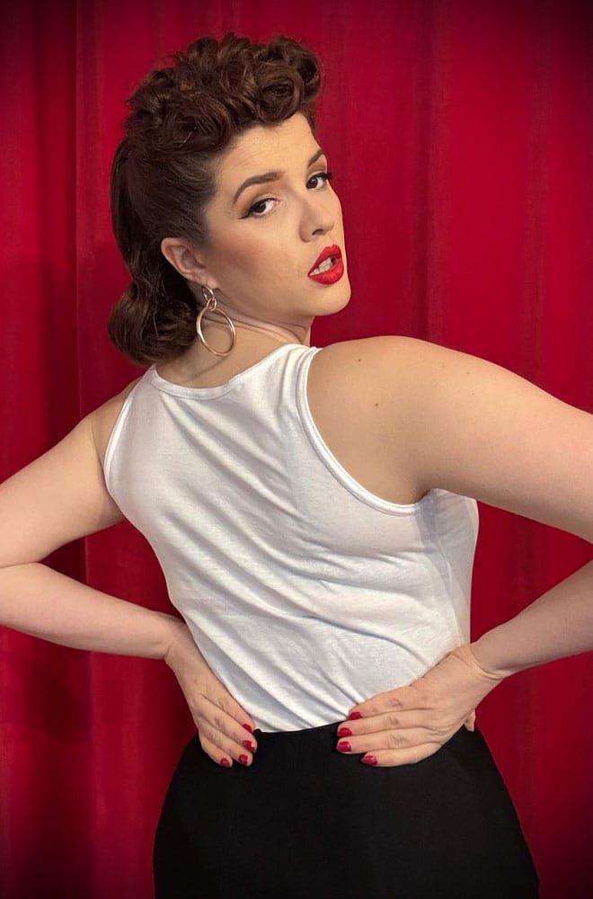 White Deadly Female Vest image 1