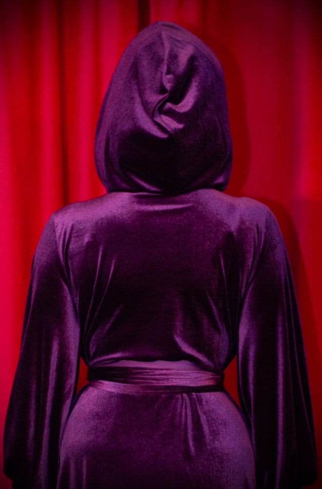 Purple Velvet Alexandra Hood image 3