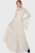Antique white Hecate Lace Maxi Dress
