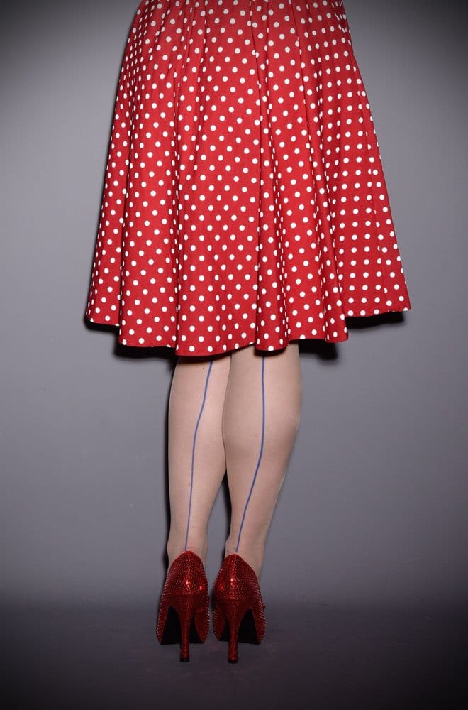 Blue Glamour Seamed Stockings image 4