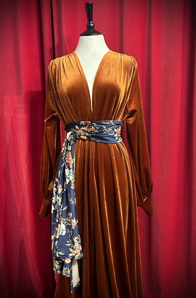 Floral Velvet Claudia Belt image 0