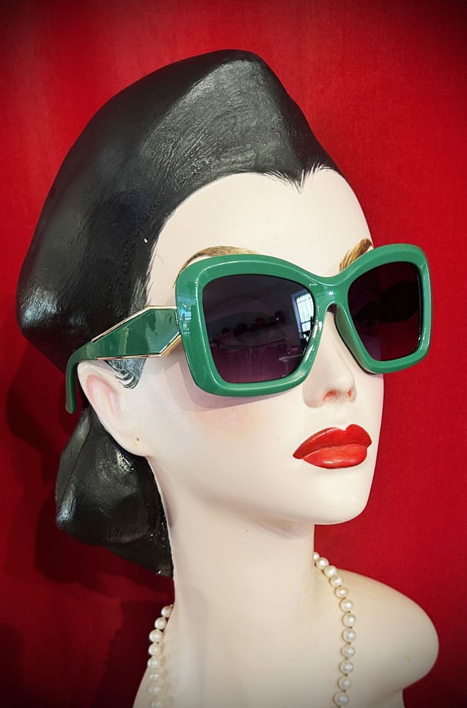 Green Lulu Sunglasses image 0