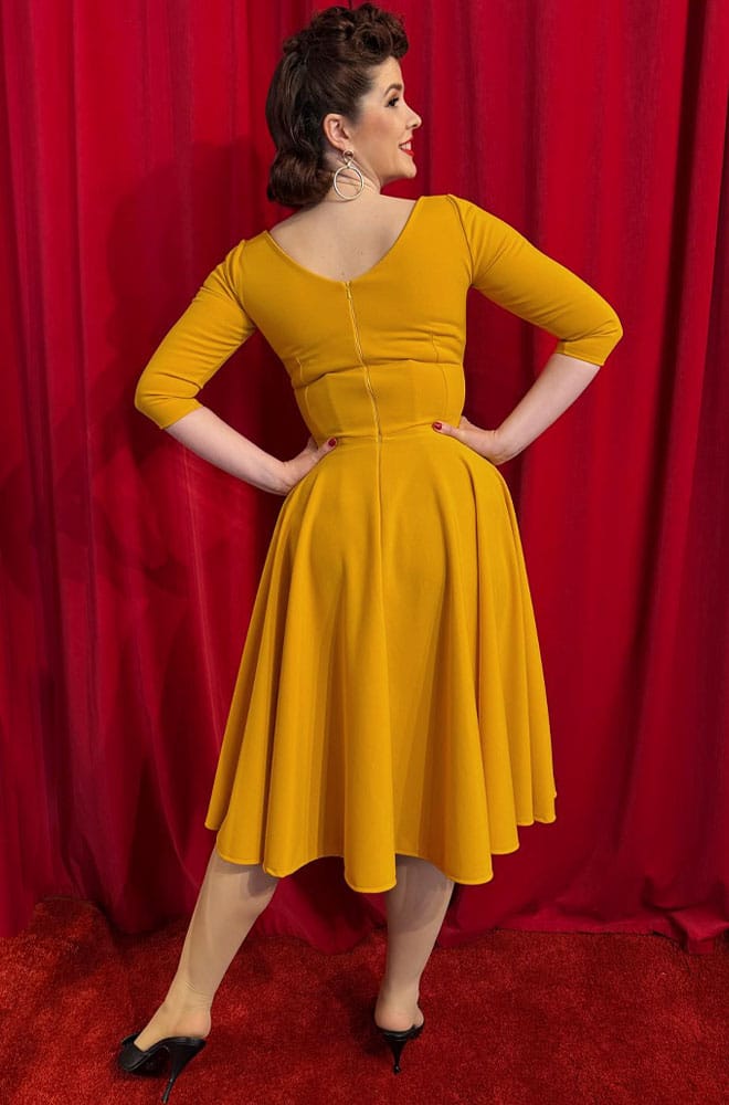 Golden Yellow Adora Swing Dress image 9
