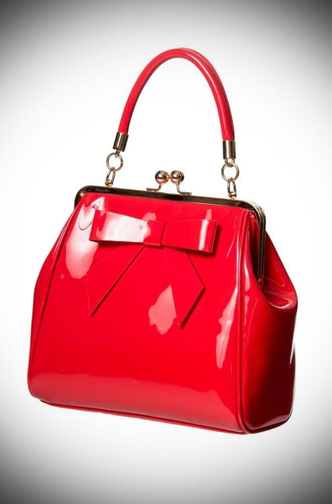 Red Vintage Style Handbag image 1
