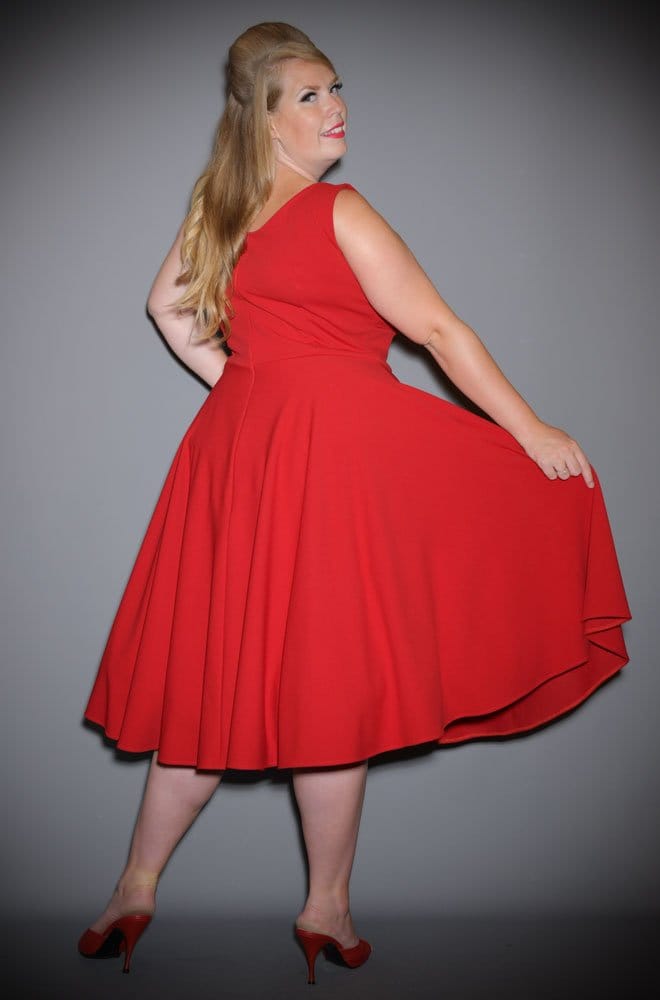 Aurora Swing Dress in Red image 5