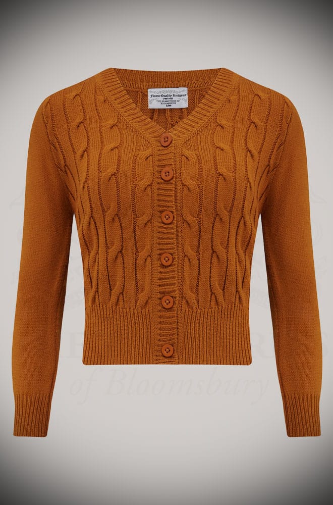 Ginger 40s Cable Knit Cardigan image 3