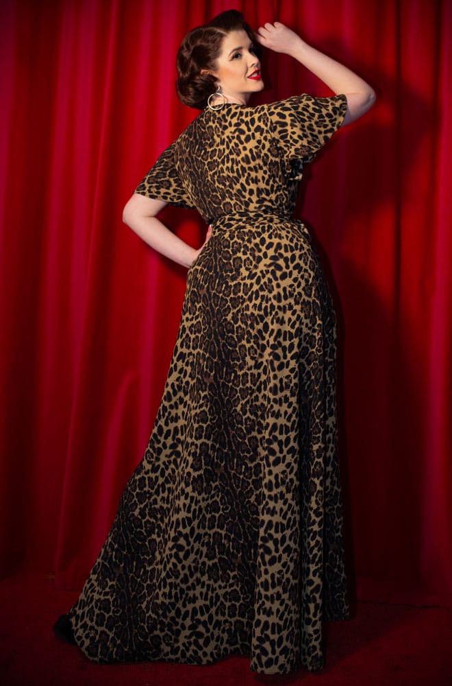 Leopard Crepe Claudia Gown image 3