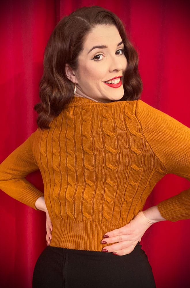 Ginger 40s Cable Knit Cardigan image 1