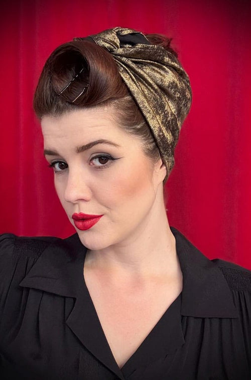 Antique Gold Hair Scarf image 0