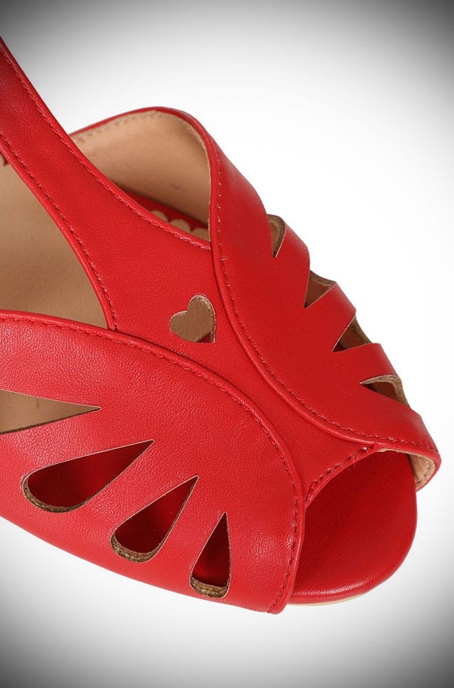 Red Secret Love Flats image 2