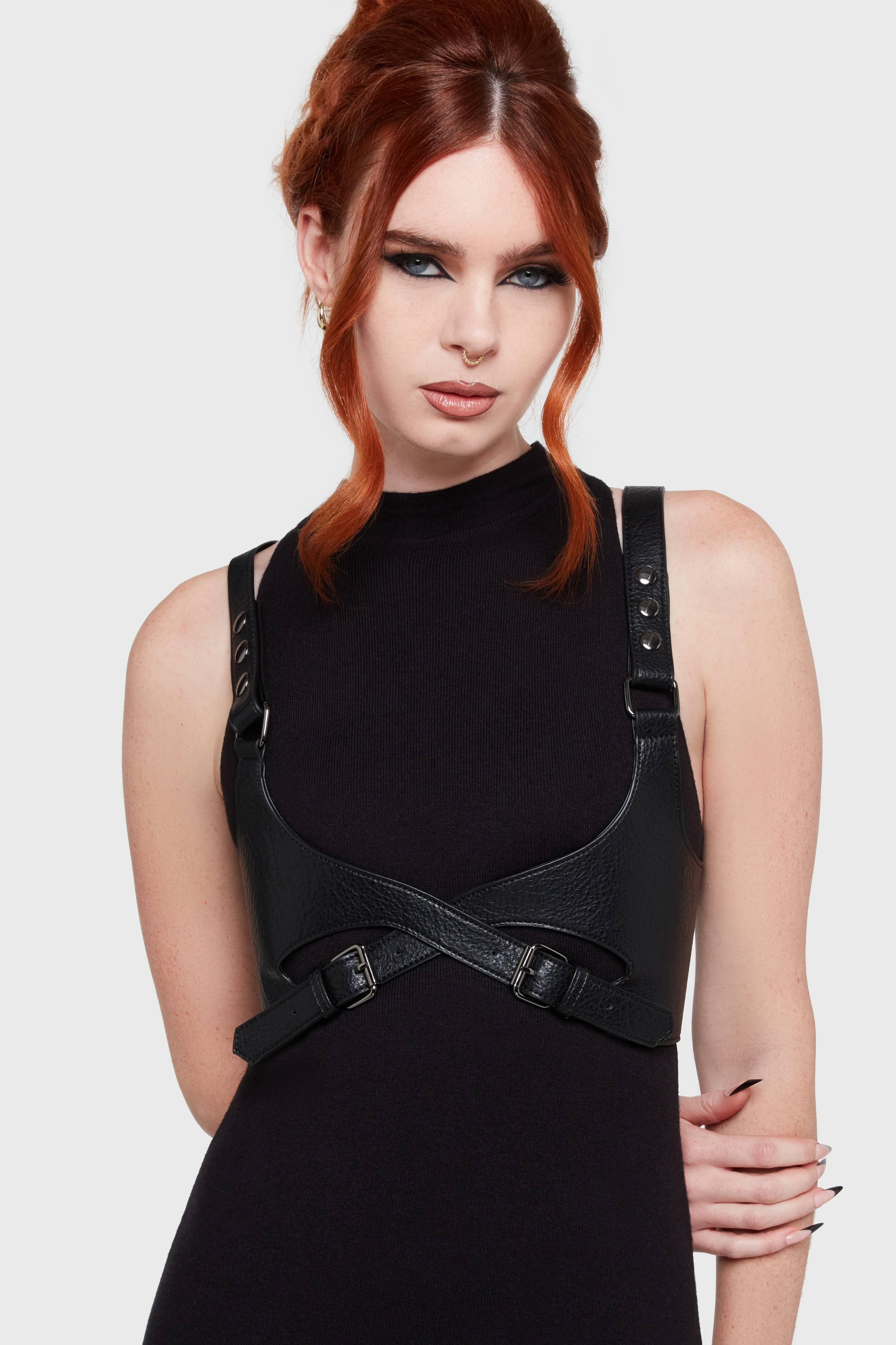 Roseate Harness in Black/Silver