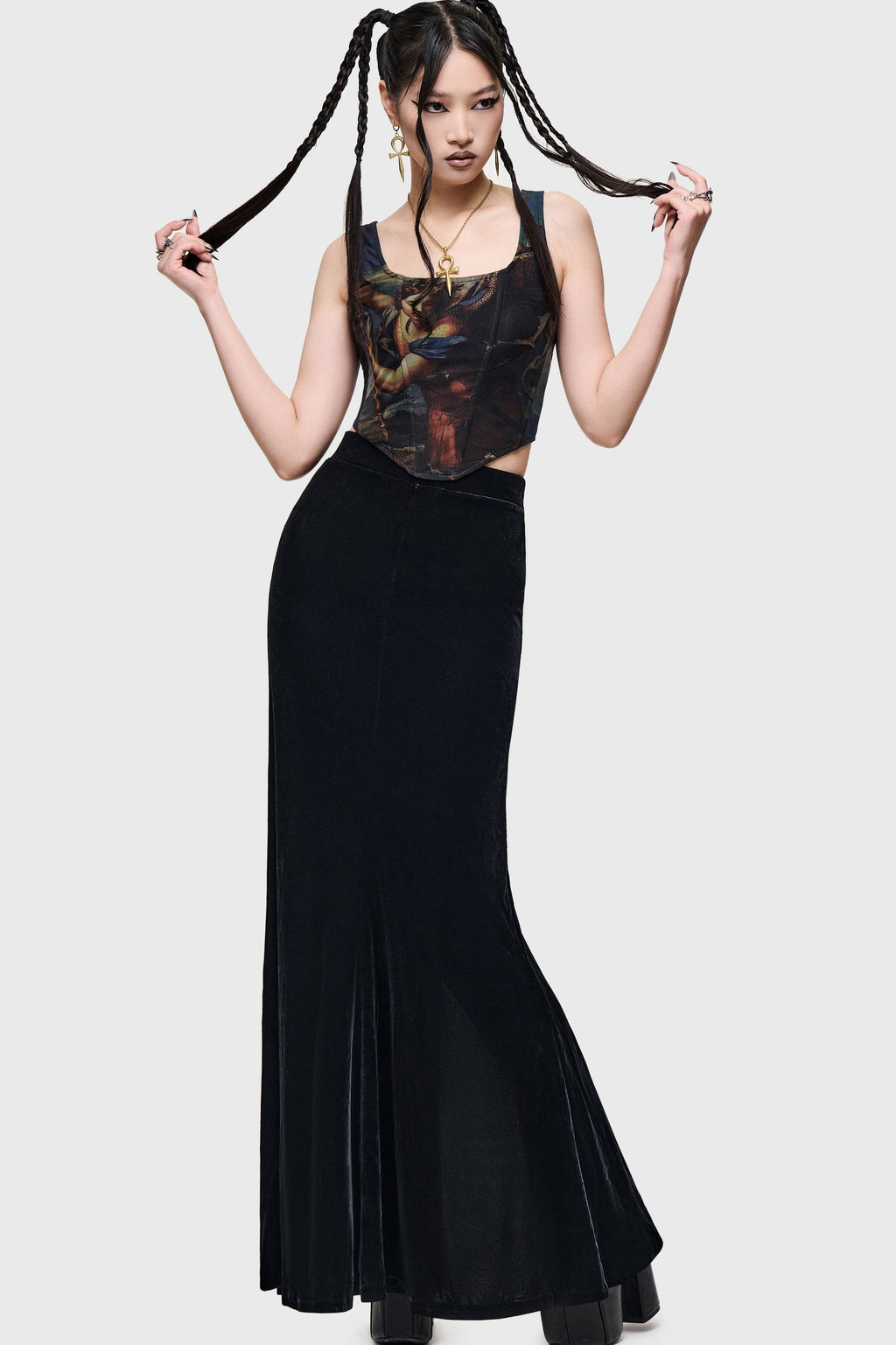 Crypt Garden Corset Top