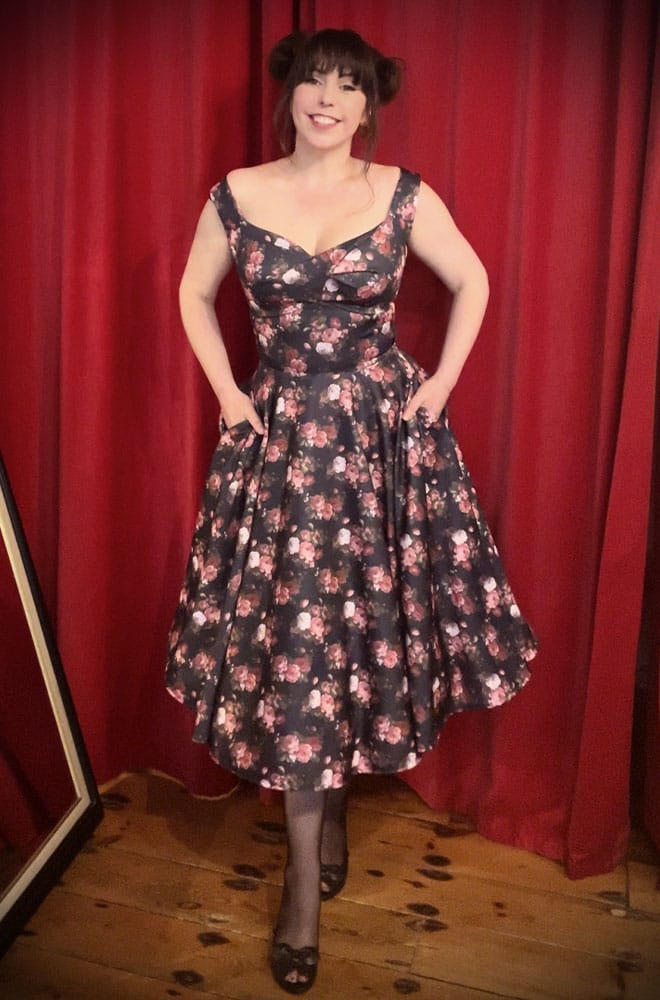 Aurora Vintage Floral Swing Dress image 2