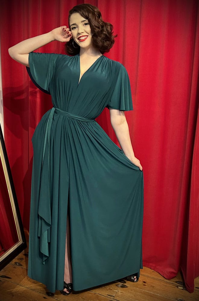 Green Flutter Claudia Maxi Dress image 0