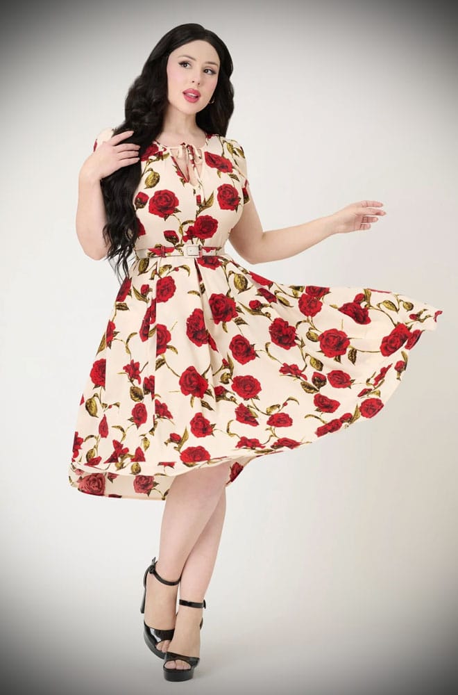 Red Rose Swing Dress image 0