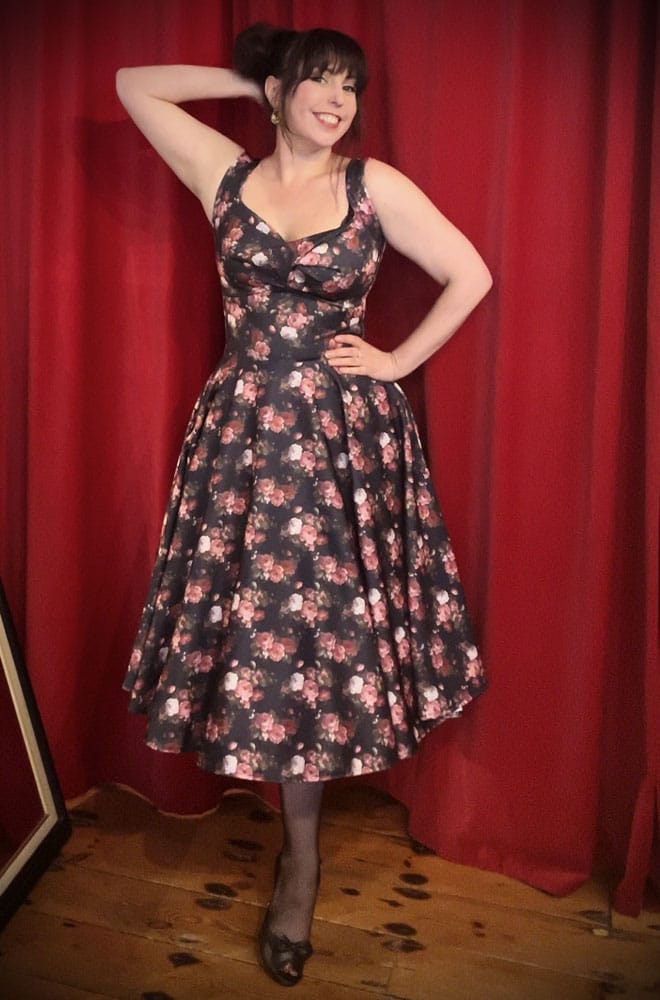 Aurora Vintage Floral Swing Dress image 6